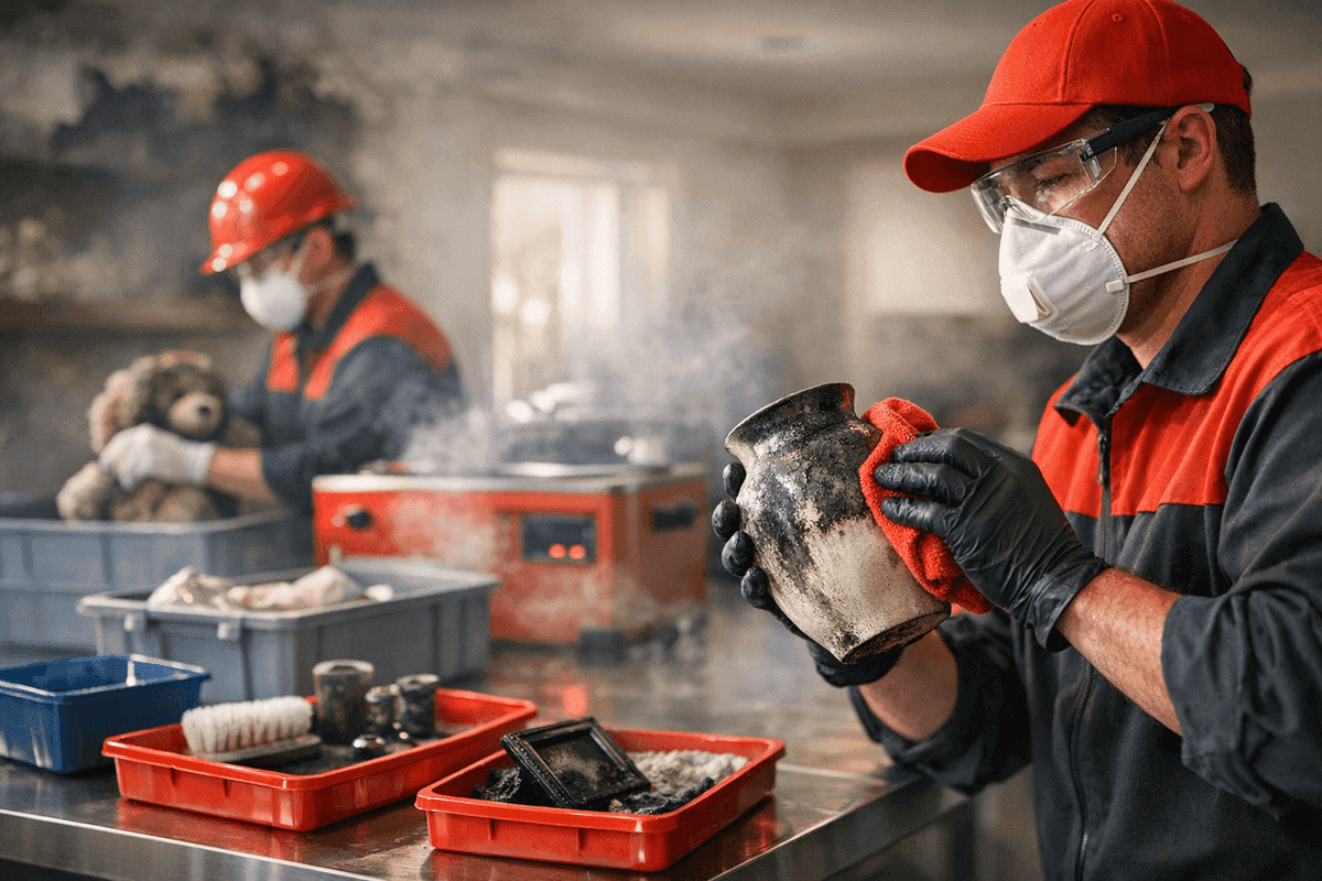 Content Cleaning service by Phoenix Fire Damage Restoration