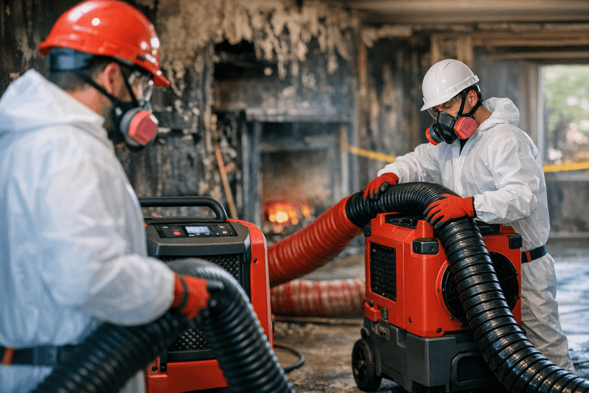 Dehumidification service by Phoenix Fire Damage Restoration