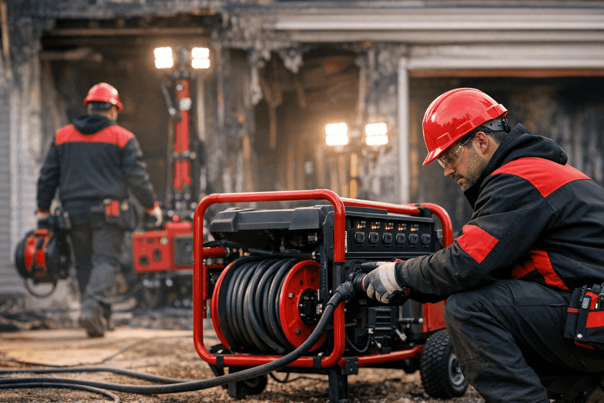 Temporary Power service by Phoenix Fire Damage Restoration